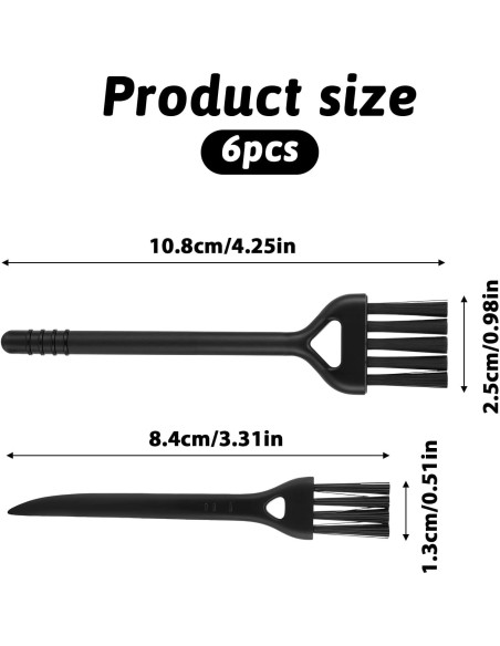 6 Cepillos Antiestáticos ESD InnoHHustle para Limpieza de PC