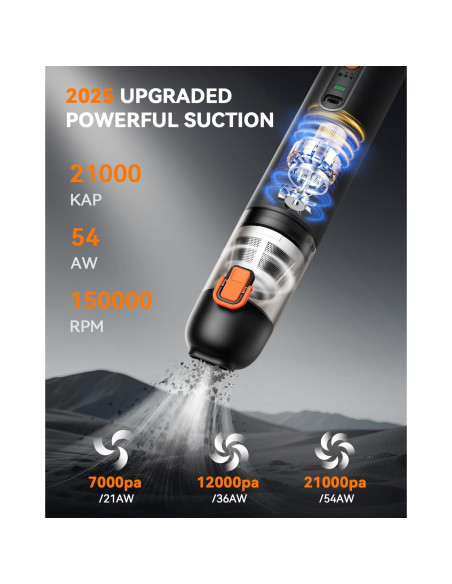 Aspiradora de Mano Inalámbrica YOYOTO VC28 4-en-1 21000Pa Aspiradora de Mano Inalámbrica YOYOTO VC28 4-en-1 21000Pa