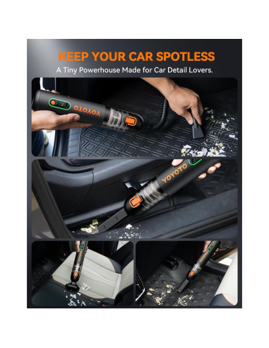 Aspiradora de Mano Inalámbrica YOYOTO VC28 4-en-1 21000Pa