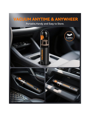 Aspiradora de Mano Inalámbrica YOYOTO VC28 4-en-1 21000Pa