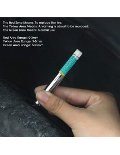 Medidor de Profundidad de Banda de Rodadura BestAlice 0-25mm 2