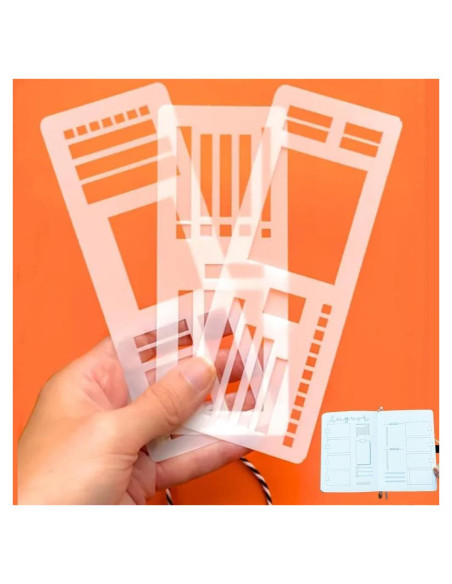 Plantillas de Registro Flexibles LELLURE - Paquete de 3 Unidades Plantillas de Registro Flexibles LELLURE - Paquete de 3 Unidades