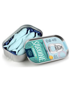 Set de 4 Borradores en Forma de Sardina Genuine Fred - Accesorio Divertido