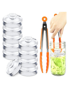 Artcome 10 Pesas de Vidrio para Fermentación Tarros Mason 180g