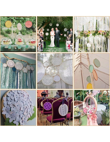 Aros de Bordado de Bambú BigOtters 12PCS 7.62 cm para Manualidades