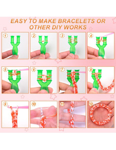 Kit de Pulseras de Goma XKDOUS 2400 Piezas 24 Colores 2