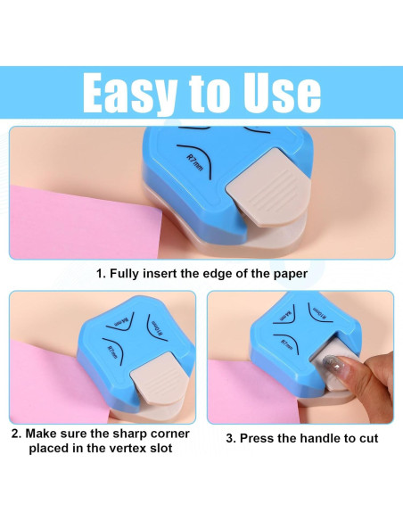 Perforadora de Esquinas 3 en 1 xieketn - Cortador de Papel