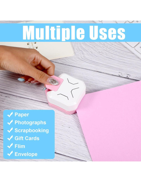 Perforadora de Esquinas 3 en 1 xieketn - Cortador de Papel