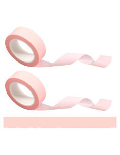 2 Rollos de Cinta Washi Rosa 1.52 cm x 9.75 m SynHHergyx