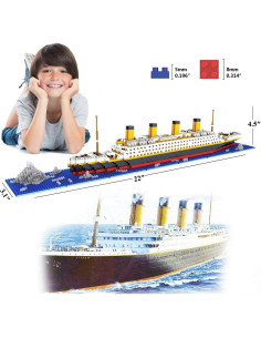Juego de Bloques de Construcción Titanic BIDIUTOY 1860 Piezas 2