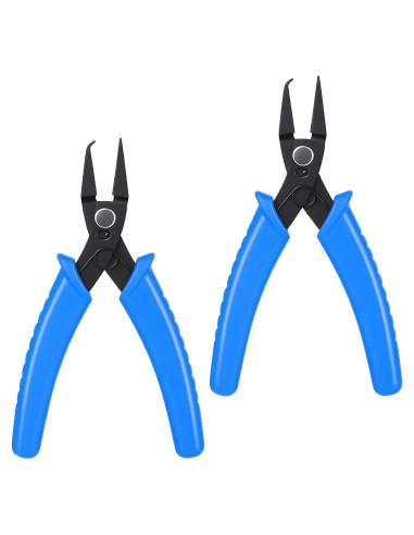 2 Pinzas Abridoras de Anillos Divididos Zyghjort Azul