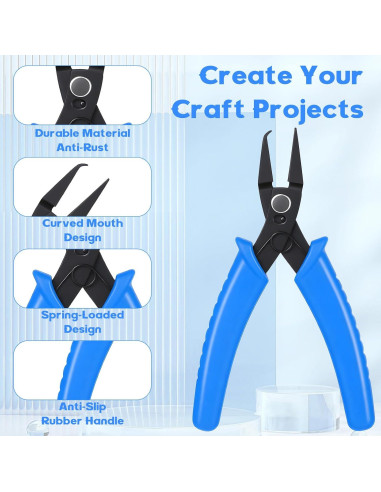 2 Pinzas Abridoras de Anillos Divididos Zyghjort Azul