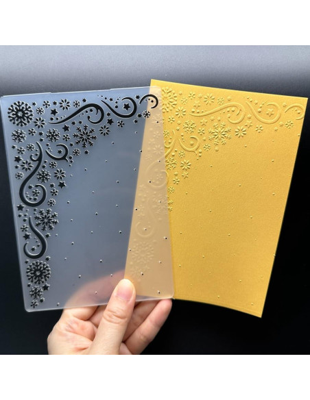 6 Carpetas de Relieve Plástico para Tarjetas DIY 14.5x10.5cm