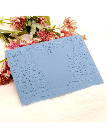 6 Carpetas de Relieve Plástico para Tarjetas DIY 14.5x10.5cm