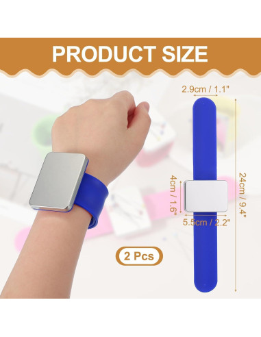 Cojines Magnéticos para Muñeca PATIKIL - 2 Pcs Azul