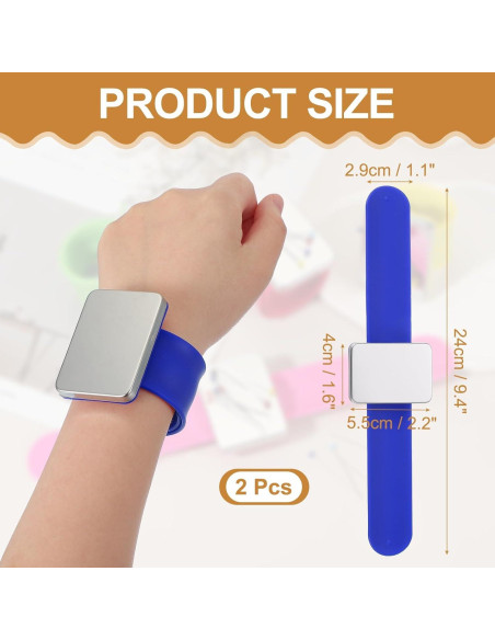 Cojines Magnéticos para Muñeca PATIKIL - 2 Pcs Azul