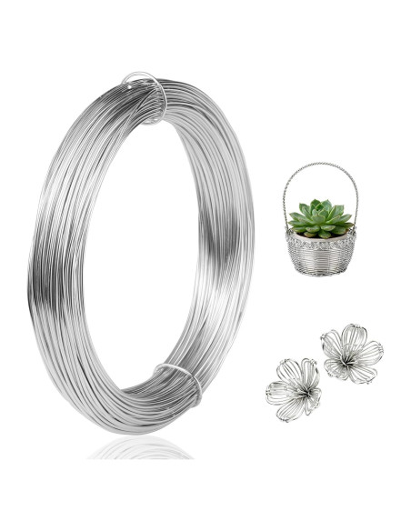 Alambre de Artesanía de Aluminio 1mm 30m XLAR para Joyas y Decoración