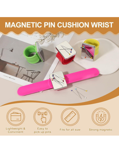 Cojines Magnéticos para Muñeca PATIKIL - 2 Pcs Azul