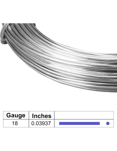 Alambre de Artesanía de Aluminio 1mm 30m XLAR para Joyas y Decoración