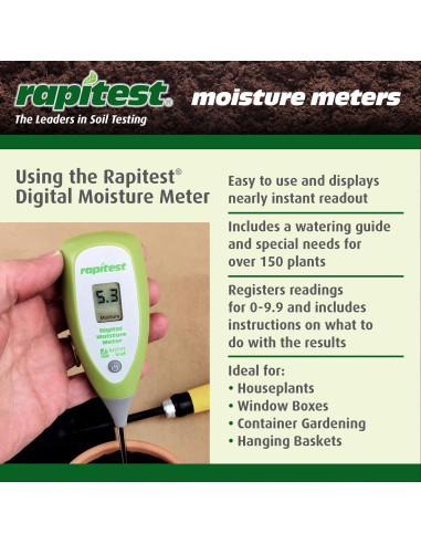 Medidor de Humedad Digital Luster Leaf 1825 para Suelo