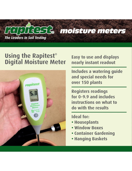 Medidor de Humedad Digital Luster Leaf 1825 para Suelo