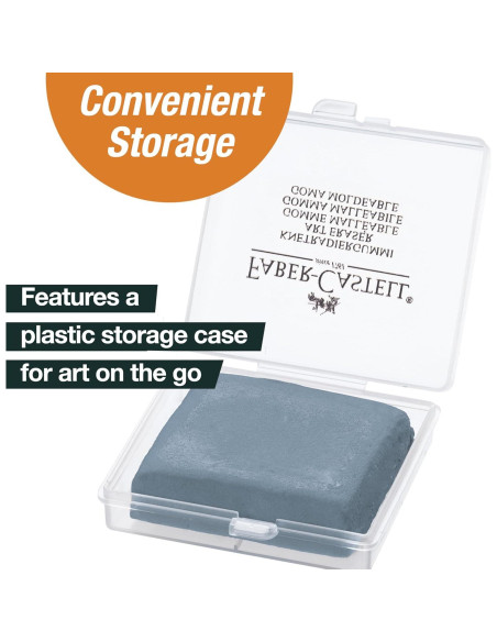 Borrador Amasado Faber-Castell con Estuche - Gris