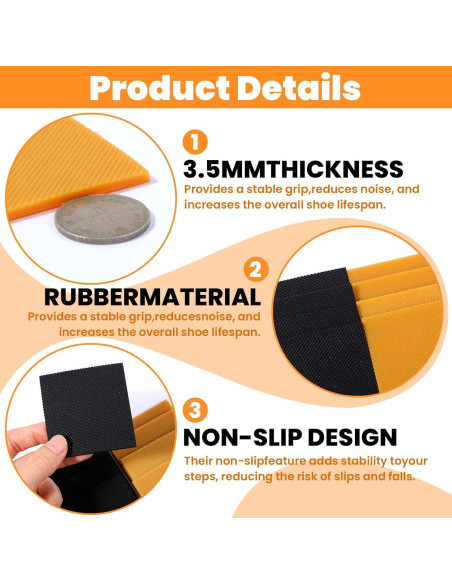 Kit de Reparación de Tacones de Goma Classicseali - 8 Piezas