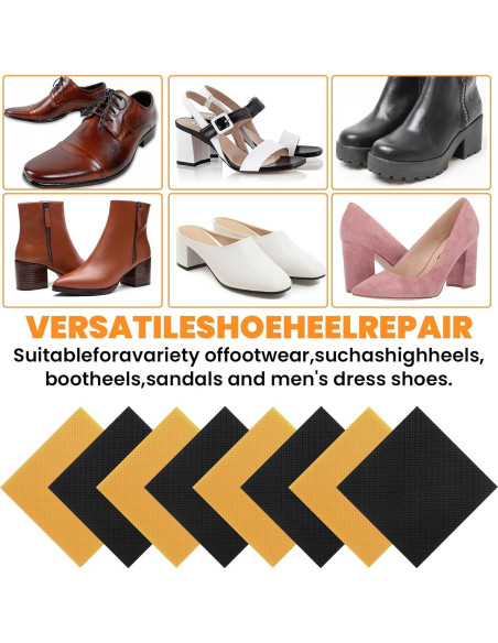 Kit de Reparación de Tacones de Goma Classicseali - 8 Piezas