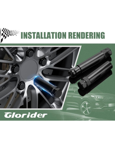 Llave de Tuerca de 7 Puntas Glorider 21 mm y 22 mm para Llantas