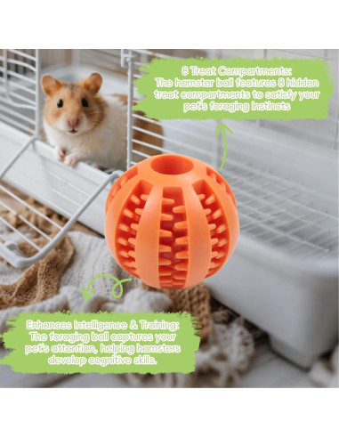 2 Bolas Interactivas para Hámster ELS - Juguetes de Forrajeo