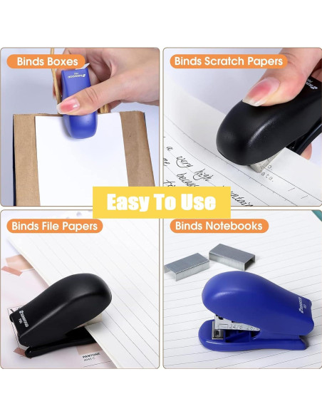 9 Mini Grapadoras Extrapins con 4320 Grapas, Capacidad 25 Hojas