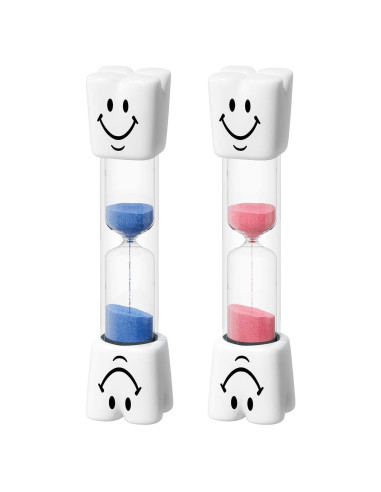 Reloj de Arena 2 Minutos YLTIMER para Niños - Set 2 Piezas