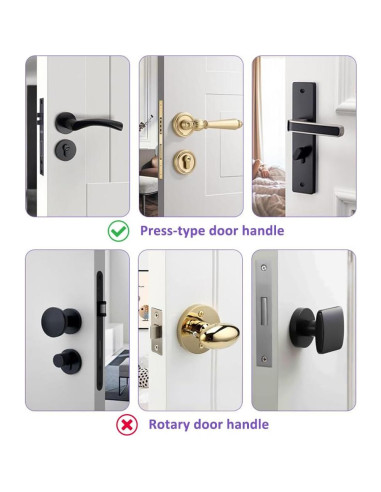 Bloqueo de Manija de Puerta FLYAWAY a Prueba de Niños - 2 Piezas