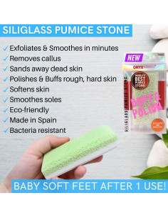 Piedra Pómez Profesional Onyx 2 en 1 para Pies y Codos 2