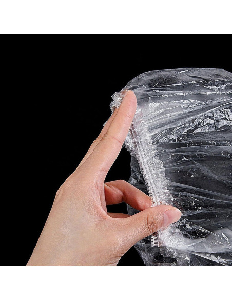 200 Gorras de Ducha Desechables Transparentes Tihzheoy 46 cm
