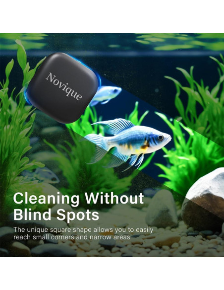 Limpiador Magnético Mini Novique para Acuarios de Cristal 8mm