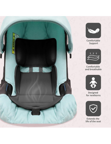 Inserto para Asiento de Auto Bebé Twievo - Soporte Cabeza y Cuerpo