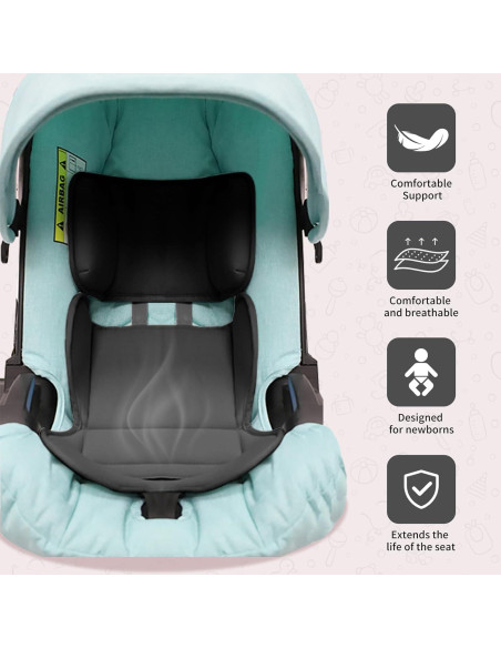 Inserto para Asiento de Auto Bebé Twievo - Soporte Cabeza y Cuerpo