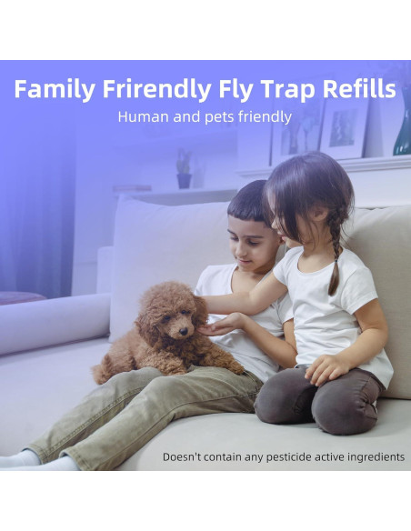 Recarga Tarjetas Pegamento Trampa Moscas Kiwinurse UVLA1001 - 10 Piezas