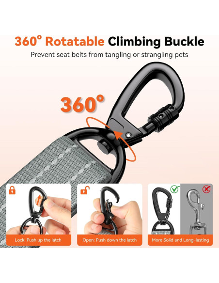 Cinturón de Seguridad para Perros Tivray Ajustable 68-82cm