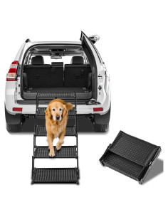 Escalera Plegable para Perros Zendova - 5 Escalones Antideslizantes