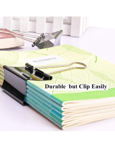 Clips de Carpeta Jumbo Ufmarine 8 Pcs 6.1 cm 340 Hojas