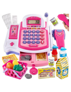 Caja Registradora de Juguete BUYGER con Escáner y Sonidos