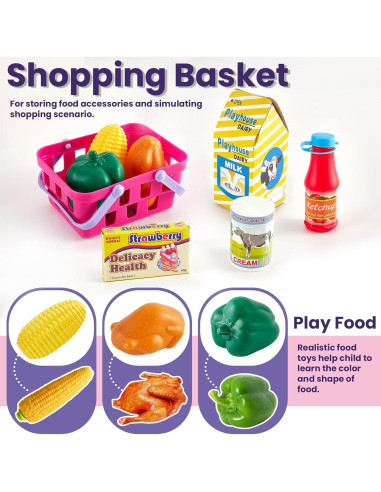 Caja Registradora de Juguete BUYGER con Escáner y Sonidos