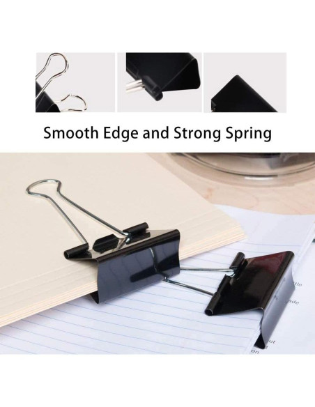 Clips de Carpeta Jumbo Ufmarine 8 Pcs 6.1 cm 340 Hojas