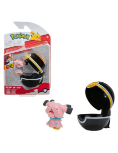 Figura de Juguete Snubbull 5 cm Pokémon Clip N Go - Jazwares