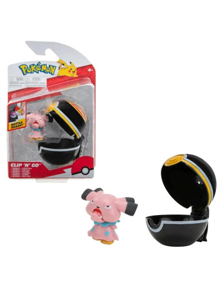 Figura de Juguete Snubbull 5 cm Pokémon Clip N Go - Jazwares Figura de Juguete Snubbull 5 cm Pokémon Clip N Go - Jazwares