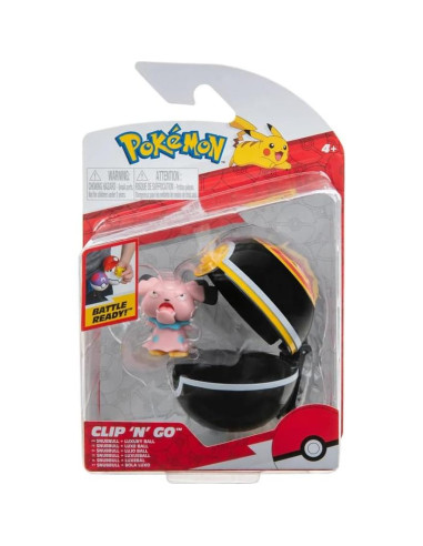 Figura de Juguete Snubbull 5 cm Pokémon Clip N Go - Jazwares