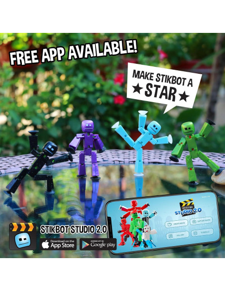 StikBot Paquete Doble Zing - Figuras de Acción Stop Motion