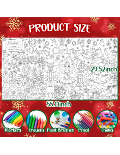 Póster para Colorear Gigante Selorin Bailarina Cascanueces 139x75cm 2